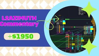 L2Azimuth +$1950 Trading Session Analysis and Commentary (1/24) Settings in Description!