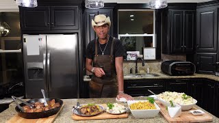 Pan Fried Pork Tenderloin with Two Outstanding Southern Sides