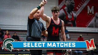 Select Matches: Michigan State at Maryland | Big Ten Wrestling | Feb. 11, 2024