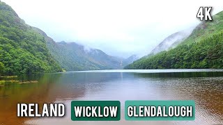 Wicklow Mountains - Glendalough, Ireland |  Walking Tour | 4K