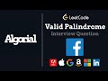 Valid Palindrome - Leetcode 125