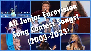 A RECAP of all 329 Junior Eurovision Song Contest songs (2003-2023) | JESC