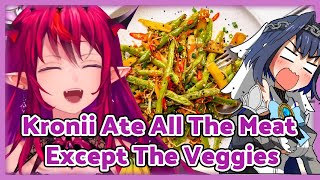 IRYS Found Out KRONII Doesn't Like Veggies【Hololive Clip / Eng Sub】