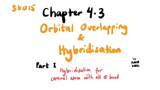 Orbital Overlapping | Hybridisation | SDS SK015 Chapter 4.3 Part I | Central atom with sigma bonds