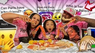 BAD KID PARIS Q&A MUKBANG WITH MOM AND DAD