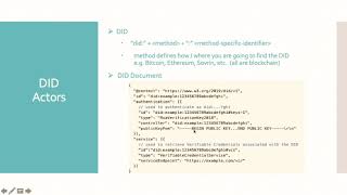 Blockchain & Decentralized Identity (DID)