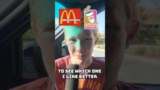 Dunkin Donuts vs McDonald’s Iced Coffee Blind Taste Test 🙈🧊🥤
