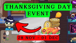 Rollercoin | Thanksgiving Day Progression Event FREE Play to Earn Crypto Game