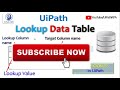 lookup data table uipath excel automation uipath