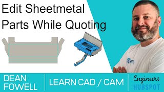 Editing Parts in Sheetmetal  Quoting Software