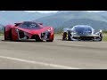 Lamborghini Terzo Millenio Concept vs Ferrari F80 Concept at Highlands