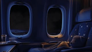 Airplane White Noise for Sleeping | Private Jet Nighttime Ambience | 10 hours Engine Noise