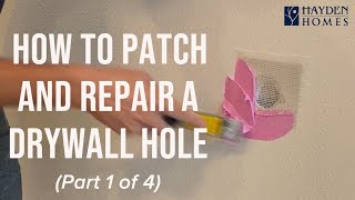 How to Patch and Repair a Drywall Hole (Part 1 of 4)