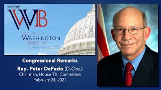 Rep. DeFazio Speaks at 2021 AASHTO Washington Briefing