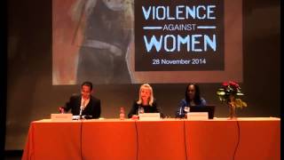 Violeta Neubauer at the AGS Conference on Violence Against Women