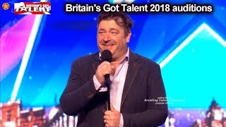Nick Page Stand Up ComIc GOT HECKLED ONSTAGE He Got Funnier Britain's Got Talent 2018 BGT S12E07