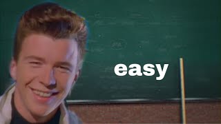 Rick Astley Does His Math.