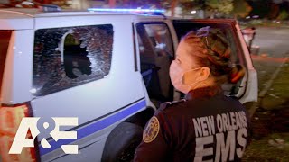 Nightwatch: Holly Treats Man Who Breaks Police Cruiser Window With His Head | A&E