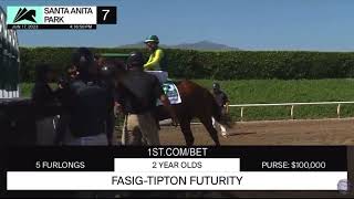 Tranche Wins The Fasig Tipton Futurity | Heavily Favored Mirahmadi is Second Best