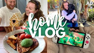 HOME VLOG 🏡 sunday brunch, gingerbread house decorating, new nintendo game & hellofresh discount AD
