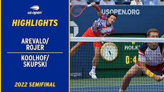 Arevalo/Rojer vs. Koolhof/Skupski Highlights | 2022 US Open Semifinal