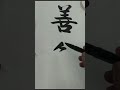 慈濟四神湯 善解 良い理解 good understanding 좋은 이해 書法 書道 漢字 calligraphy