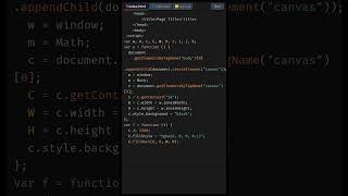 Create Matrix Rain with HTML Canvas | HTML5 Canvas Tutorial #shorts #coding #JavaScript