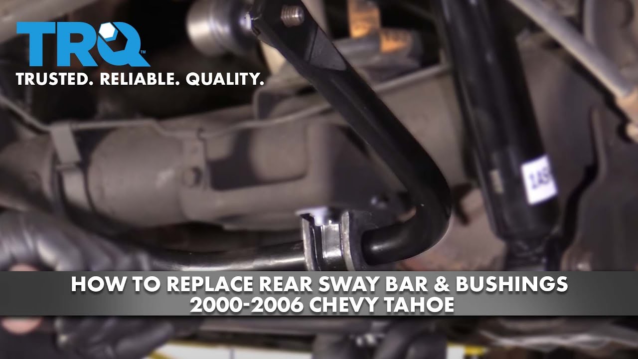 How To Replace Rear Sway Bar & Bushings 2000-2006 Chevy Tahoe - YouTube