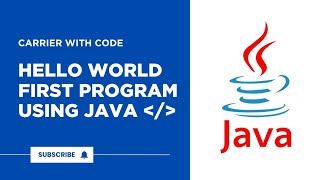 Java Hello World Program | First Java Program for Beginners | Step-by-Step Java Tutorial🧑🏫