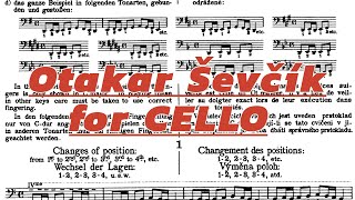 O. Ševčík Op 8 No 1 for Cello | Changes of Position