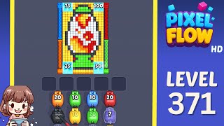 Pixel Flow Level 371 Solution Walkthrough