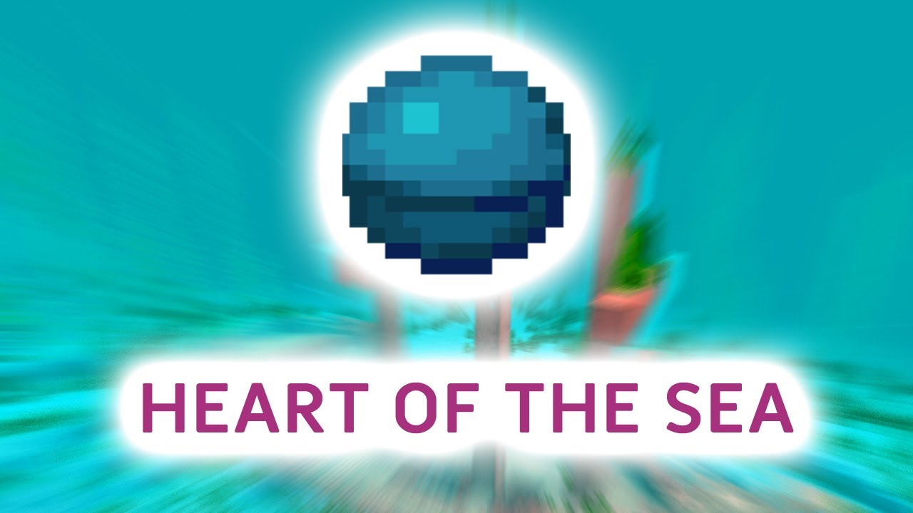 HOW TO GET HEART OF THE SEA 🔵 (USES AND POWERS)- Minecraft Tutorial 1. ...