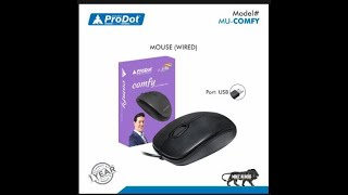 ProDot Comfy MU Made in India USB Wired Optical Mouse daily life nanu