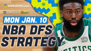 NBA DFS Strategy 1/10/22 | DraftKings & FanDuel NBA Picks