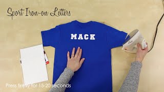 How to Use Sports Flock Iron-on Letters to Customize a T-Shirt