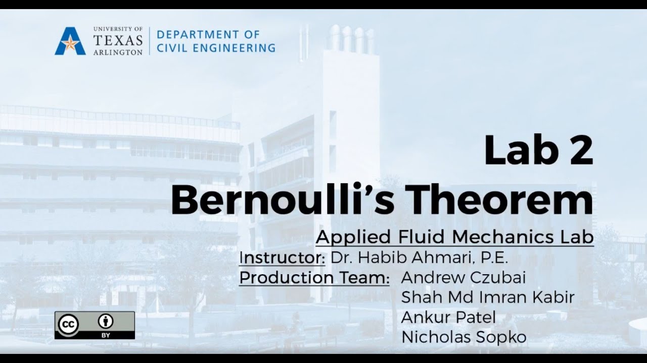 Fluid Mechanics Lab #2 - Bernoulli’s Equation Experiment - YouTube