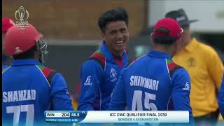 Afghanistan vs West Indies Final Highlight ICC WORLD CUP Qualifier.