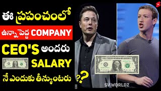 ఈ ప్రపంచం లో ఉన్నా పెద్ద పెద్ద Ceo's అందరు 1 Dollar Salary నే ఎందుకు తీస్కుంటరు? #shorts