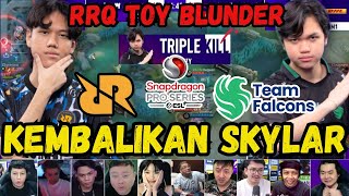 MAINKAN SKYLAR KAMI! REAKSI STREAMER RRQ HOSHI VS TIM FALCON PH ESL SNAPDRAGON PRO SERIES!