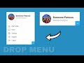 Dropdown Menu using HTML CSS & Vanilla Javascript