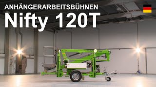 Nifty 120T Produktvideo | Anhängerarbeitsbühnen von Niftylift