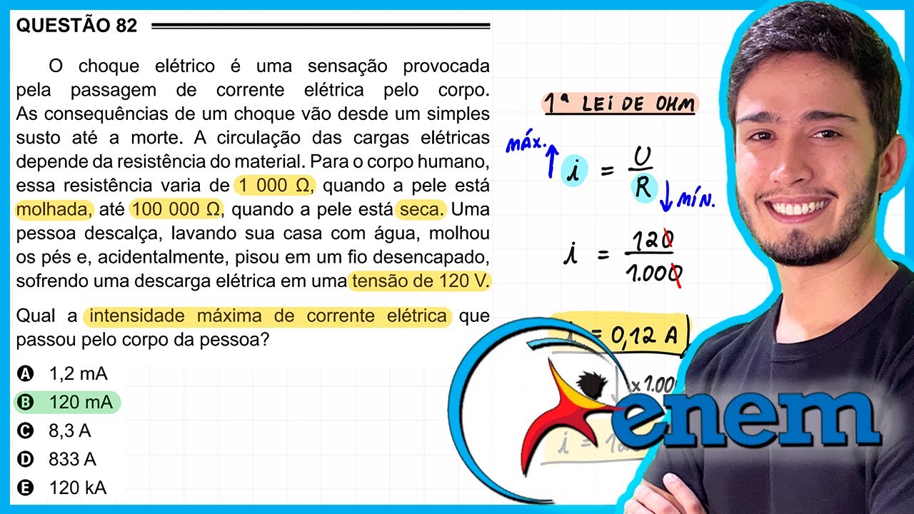 ENEM 2016 PPL - O Choque Elétrico é Uma Sensação Provocada Pela ...