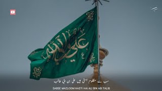 Heart Touching Islamic Status | Sab Se Maloom Hasti | Youm E Shahadat Hazrat Ali | Tariq Jameel