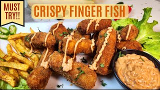 Crispy Finger Fish Recipe | Easy \u0026 Delicious Fish Snack | Must-Try!