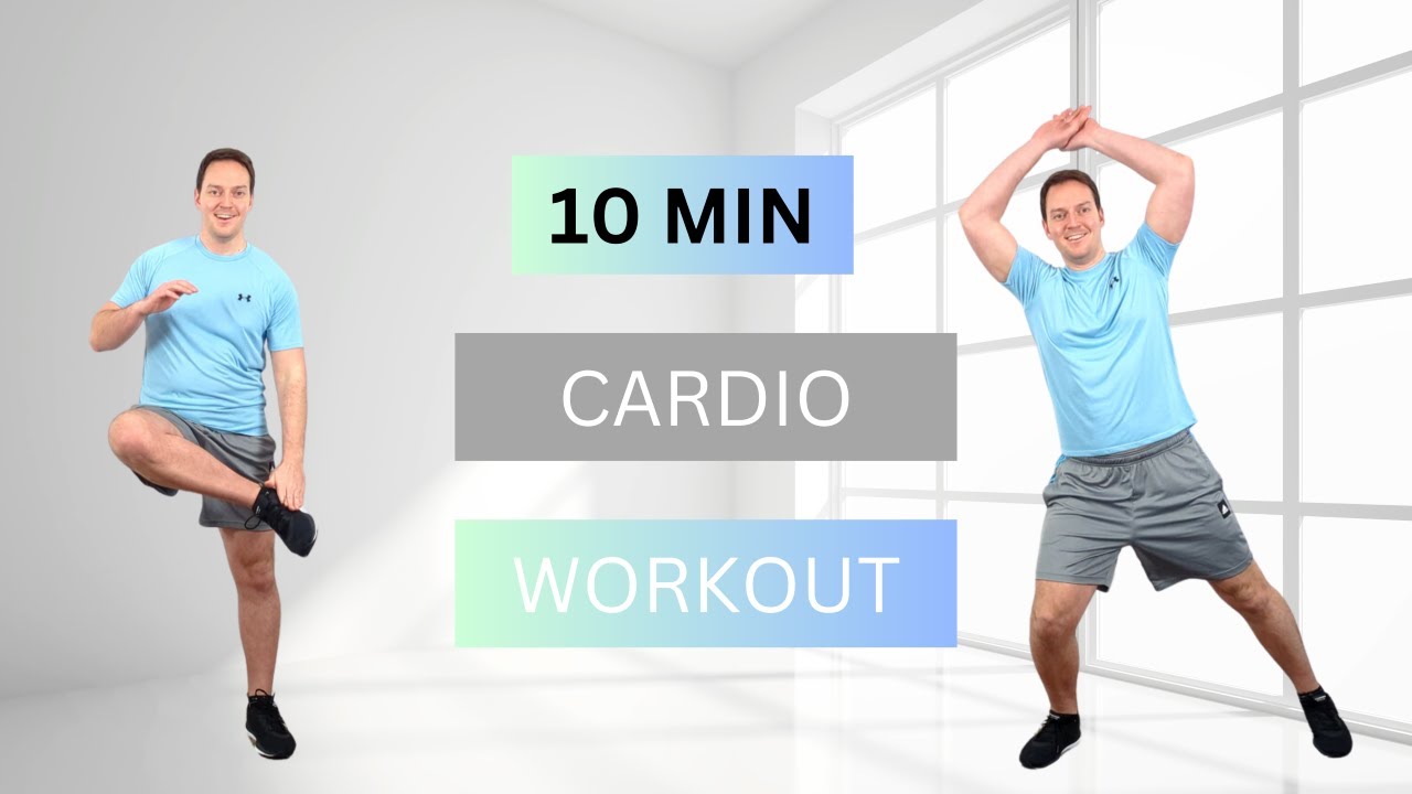 10 Min Full Body Cardio Quick Workout No Equipment High Energy