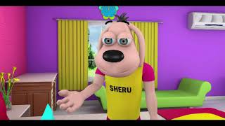 Happy Sheru || Saun De Mahine Ch Corona Vaccine || Funny Cartoon Animation