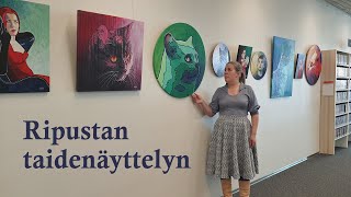 Ripustan taidenäyttelyn