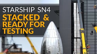 SpaceX Starship SN4 Stacked, Pocket Rocket App, SpaceX Starlink 7 & Virgin Orbit LauncherOne