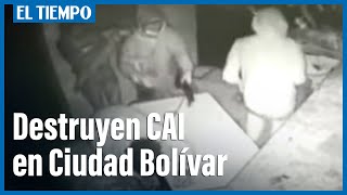 Incendiaron tres CAI en Engativá, Ciudad Bolívar y Rafael Uribe Uribe