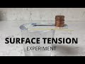 Surface tension experiment